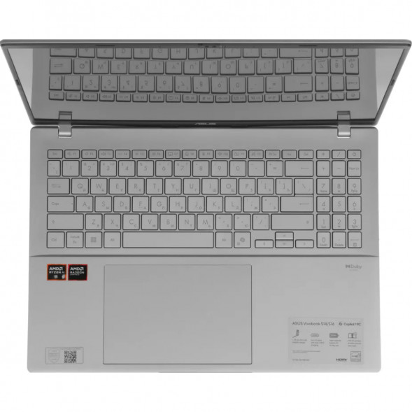 Ноутбук ASUS VivoBook S16 M3607KA-SH131 (16&amp;quot;, OLED, AMD Ryzen AI 5 330 2ГГц, 4 ядра, 16ГБ DDR5, 512ГБ SSD, AMD Radeon 820M, без ОС), серебристый в Астрахани