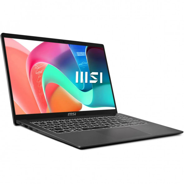 Ноутбук MSI Modern 15 F1MXG-1280RU (15.6&amp;quot;, IPS, Intel Core 7 150U, 10 ядер, 16 ГБ DDR5, SSD 512 ГБ, Intel Iris Xe Graphics, Windows 11), чёрный в Астрахани