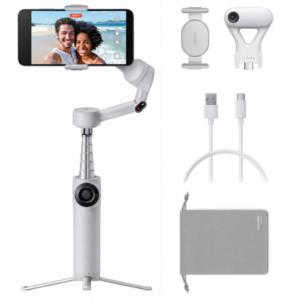 Стабилизатор Insta360 Flow 2 AI Tracker Bundle, Stone Gray в Астрахани