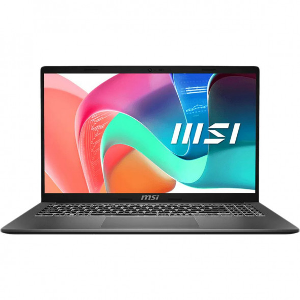 Ноутбук MSI Modern 15 F1MXG-1281RU (15.6&amp;quot;, IPS, Intel Core 5 120U, 10 ядер, 16 ГБ DDR5, SSD 512 ГБ, Intel Iris Xe Graphics, Windows 11), чёрный в Астрахани