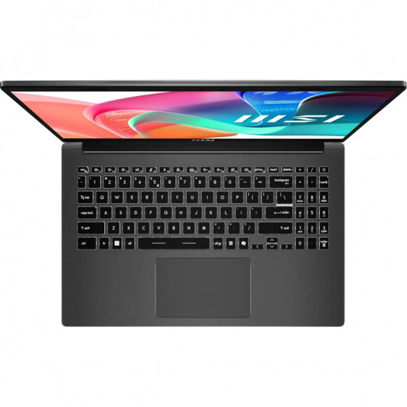 Ноутбук MSI Modern 15 F1MXG-1281RU (15.6&amp;quot;, IPS, Intel Core 5 120U, 10 ядер, 16 ГБ DDR5, SSD 512 ГБ, Intel Iris Xe Graphics, Windows 11), чёрный в Астрахани