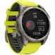Умные часы Garmin Fenix 8, 51 мм, Solar, Sapphire Titanium with AMP Yellow/Graphite Silicone Band 010-02907-20 в Астрахани