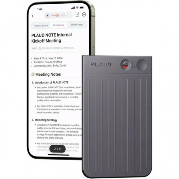 Диктофон Plaud Note NB-100 ChatGPT 64ГБ, Black в Астрахани