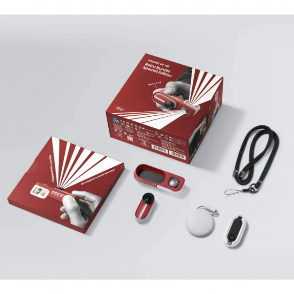 Экшн-камера Insta360 Go 3S Retro Bundle Special Edition 64ГБ, Red в Астрахани