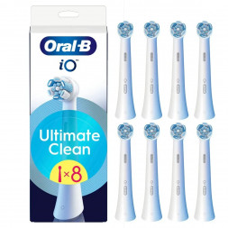 Сменные насадки Oral-B iO Series Ultimate Clean 360, 8 шт., белый