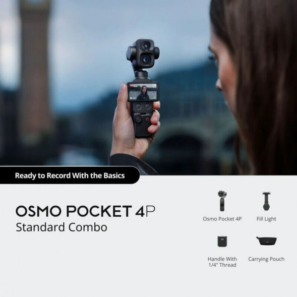 Экшн-камера DJI Osmo Pocket 4P Standart Combo, чёрный в Астрахани