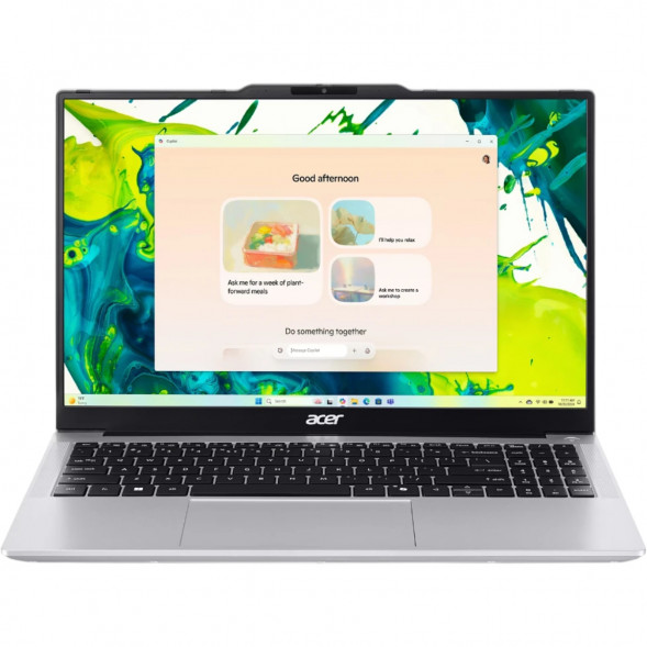 Ноутбук Aser Aspire Lite 15 AL15-53P-56PA (15.6&amp;quot;, IPS, Intel Core 5 120U, 10 ядер, 16 ГБ DDR4, 512 ГБ SSD, Intel Graphics, без ОС), серебристый в Астрахани